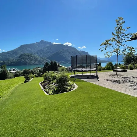 Ferienwohnung Schossleitner - Der Wohlfuehl-Ansitz Am Wolfgangsee Mit Weitblick Sankt Gilgen Extérieur photo