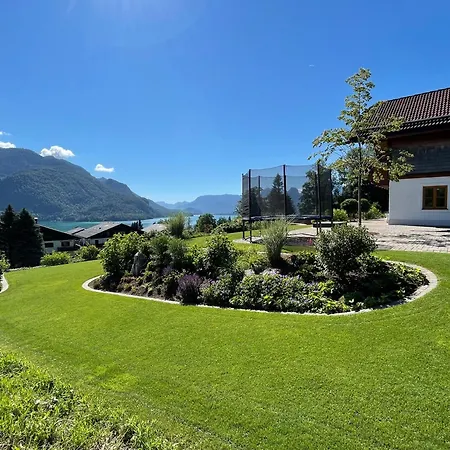 Ferienwohnung Schossleitner - Der Wohlfuehl-Ansitz Am Wolfgangsee Mit Weitblick Sankt Gilgen Extérieur photo
